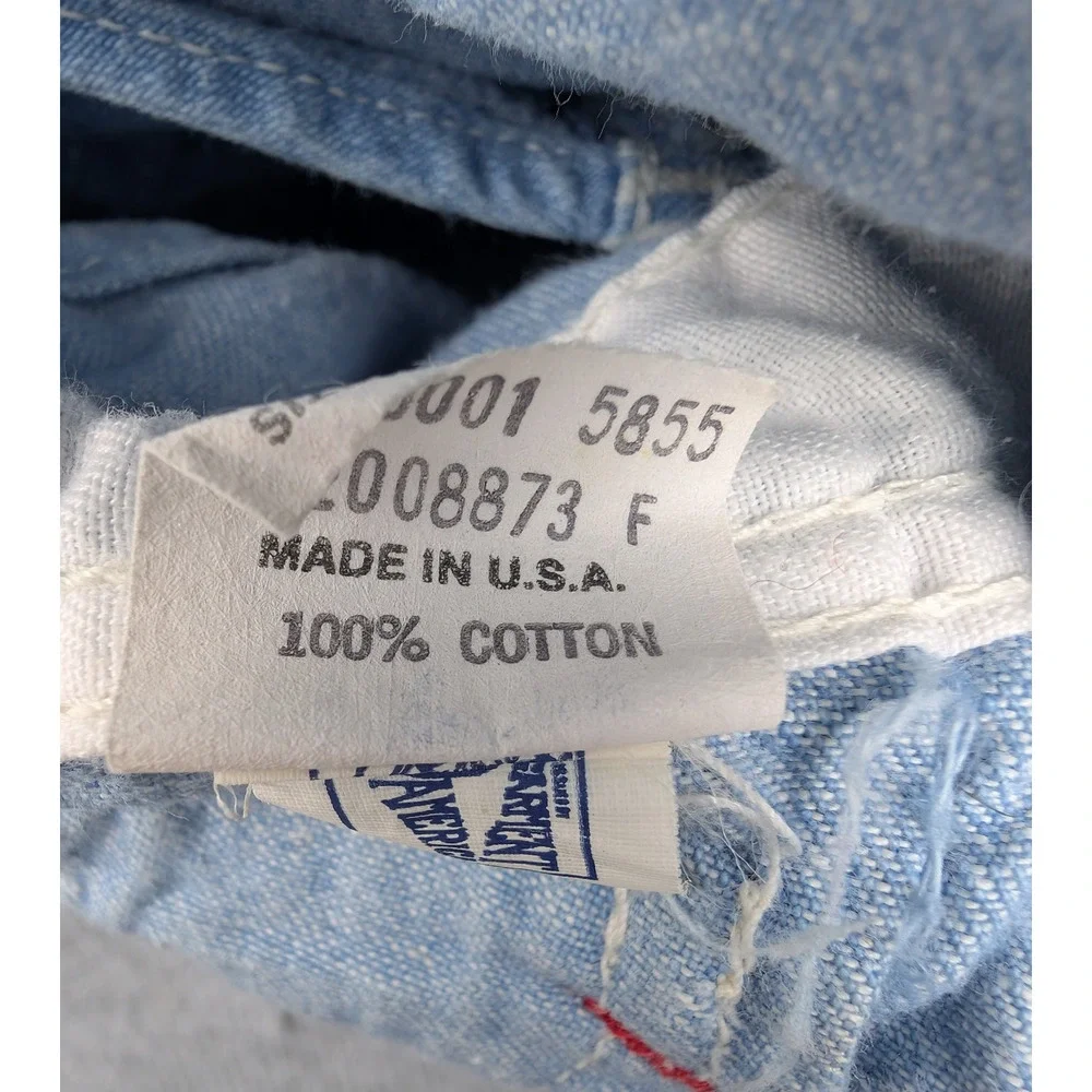 Vintage OshKosh B'Gosh Overalls Baby 12M Railroad Stripes USA Made Vestback Shor